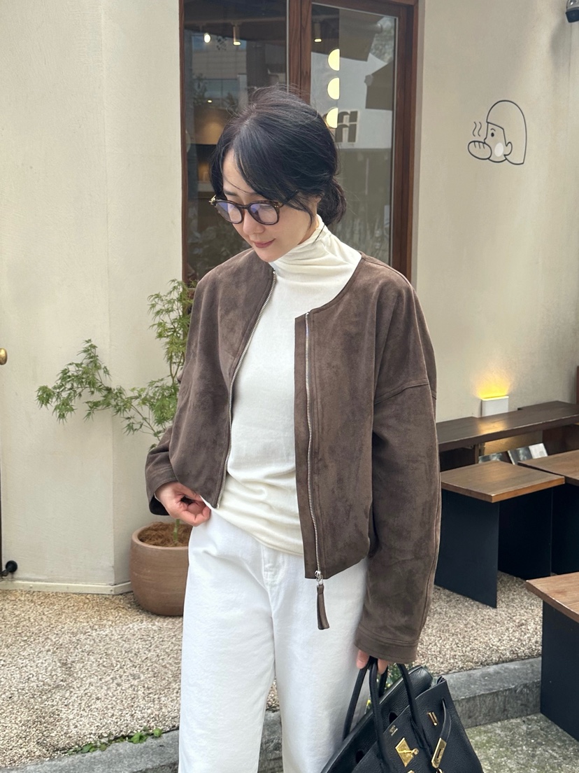 HEIZE東大門㊣實拍女士新品25秋冬職業熱賣推薦休閑夾克絨面革HEIZE夾克