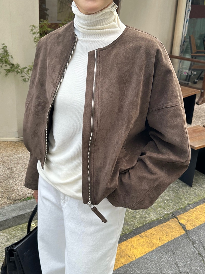 HEIZE東大門㊣實拍女士新品25秋冬職業熱賣推薦休閑夾克絨面革HEIZE夾克