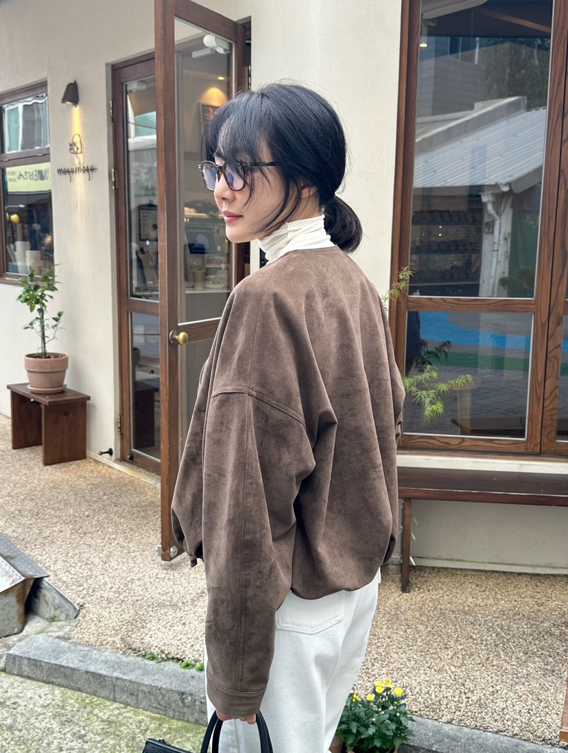 HEIZE東大門㊣實拍女士新品25秋冬職業熱賣推薦休閑夾克絨面革HEIZE夾克