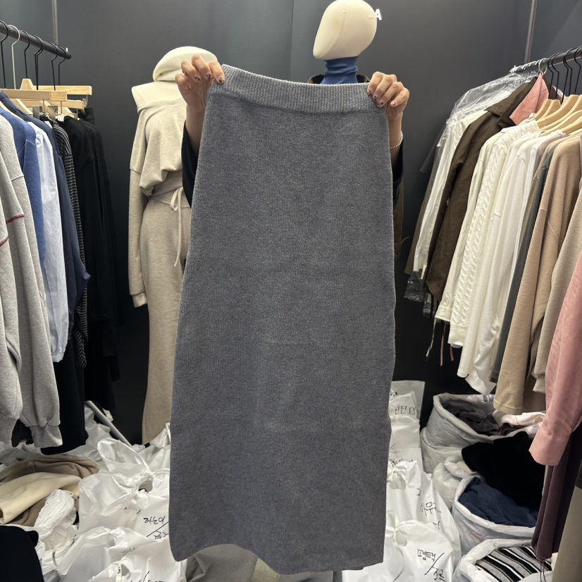 UNA/THE MAY韓國代購㊣女士新品休閑時尚真品熱賣25秋冬長裙THEMAY/UNA長裙圖色1