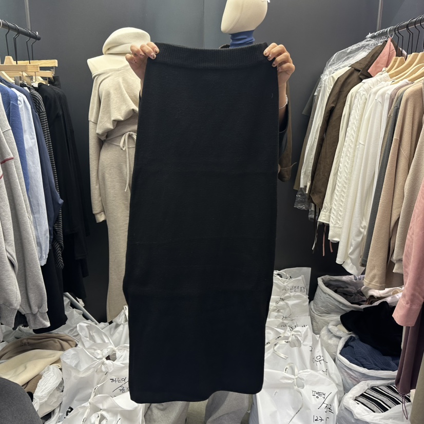 UNA/THE MAY韓國代購㊣女士新品休閑時尚真品熱賣25秋冬長裙THEMAY/UNA長裙圖色2