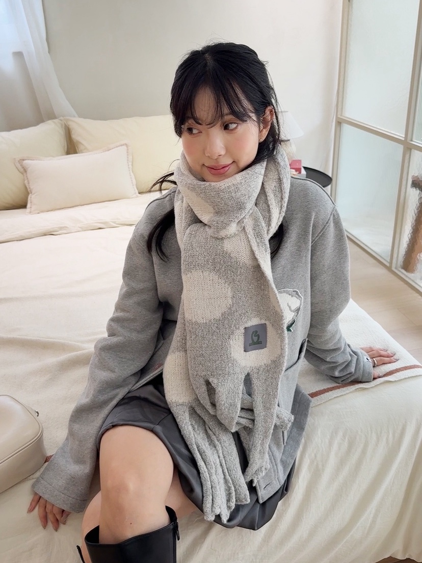 NICEALICE韓國直郵㊣女士新品時尚熱賣休閑圍巾披肩羊毛圍巾NICEALICE圍巾/披肩