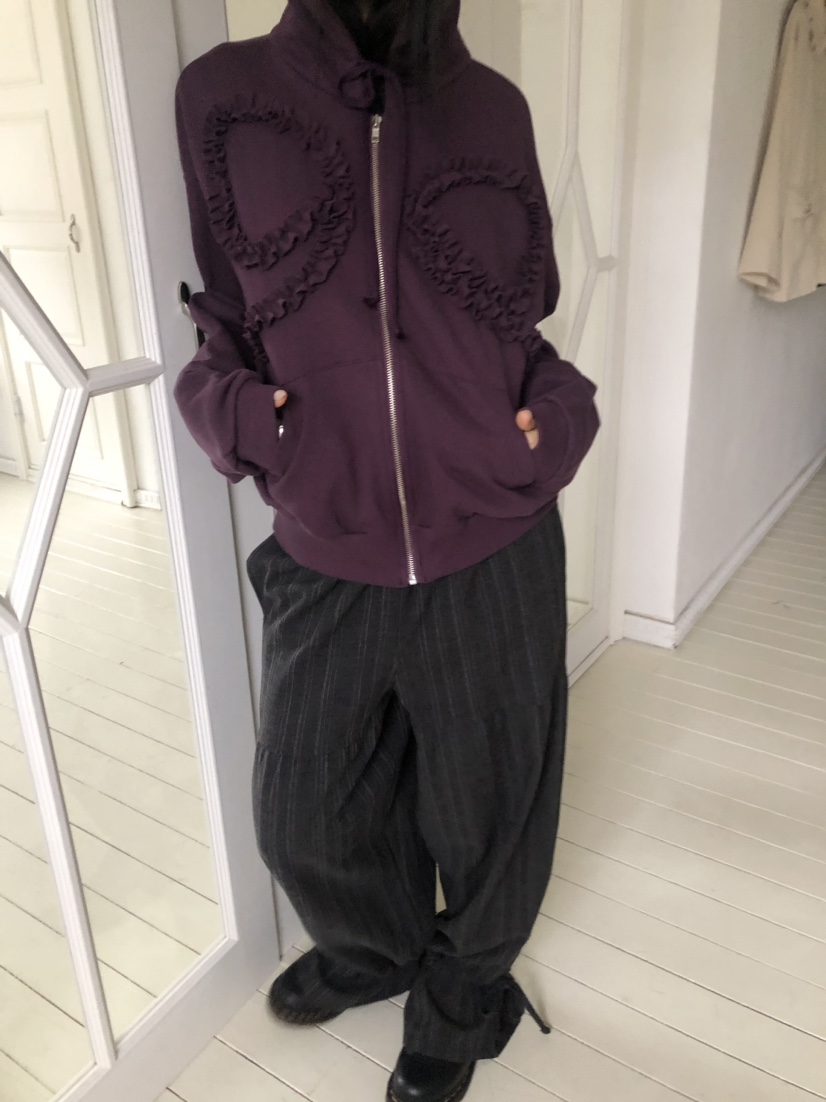 FLASH韓國直郵㊣女裝新款25秋冬熱賣時尚職業人氣夾克拉鏈連帽FLASH夾克