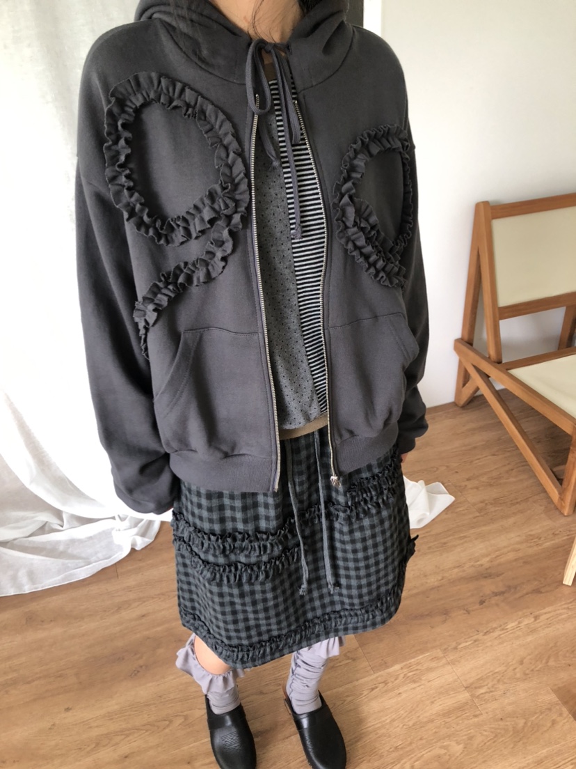 FLASH韓國直郵㊣女裝新款25秋冬熱賣時尚職業人氣夾克拉鏈連帽FLASH夾克