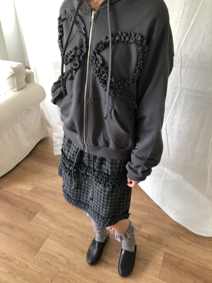 FLASH韓國直郵㊣女裝新款25秋冬熱賣時尚職業人氣夾克拉鏈連帽FLASH夾克