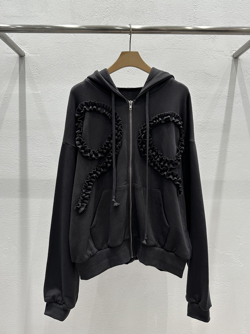 FLASH韓國直郵㊣女裝新款25秋冬熱賣時尚職業人氣夾克拉鏈連帽FLASH夾克圖色2