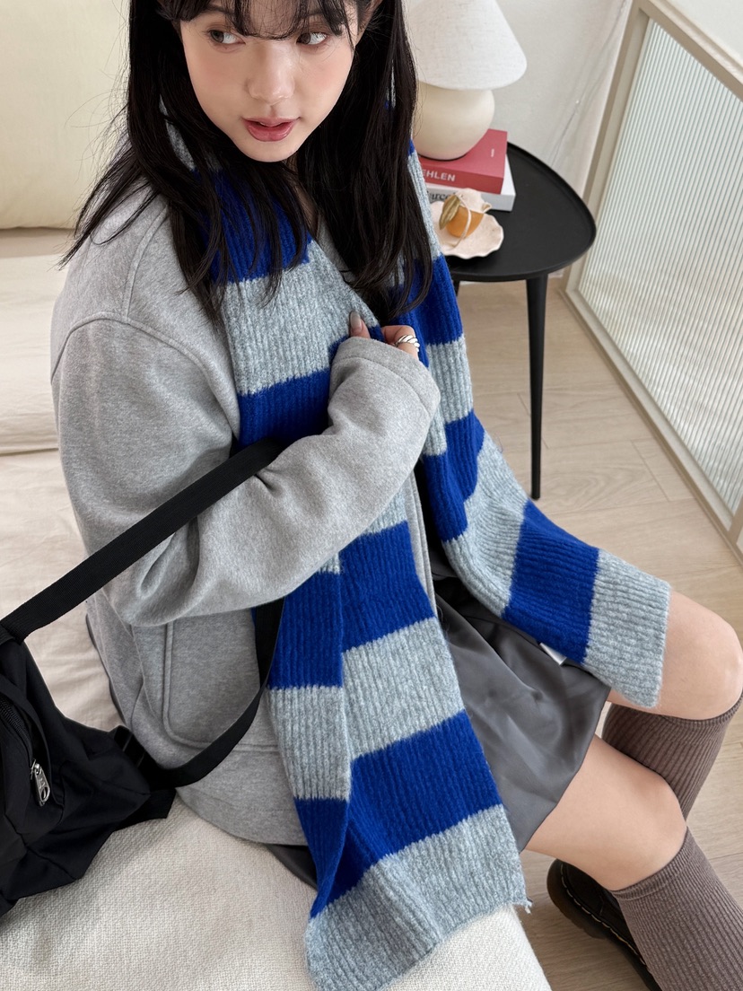NICEALICE東大門㊣直郵女士新款真品時尚人氣圍巾披肩羊毛圍巾NICEALICE圍巾/披肩圖色1