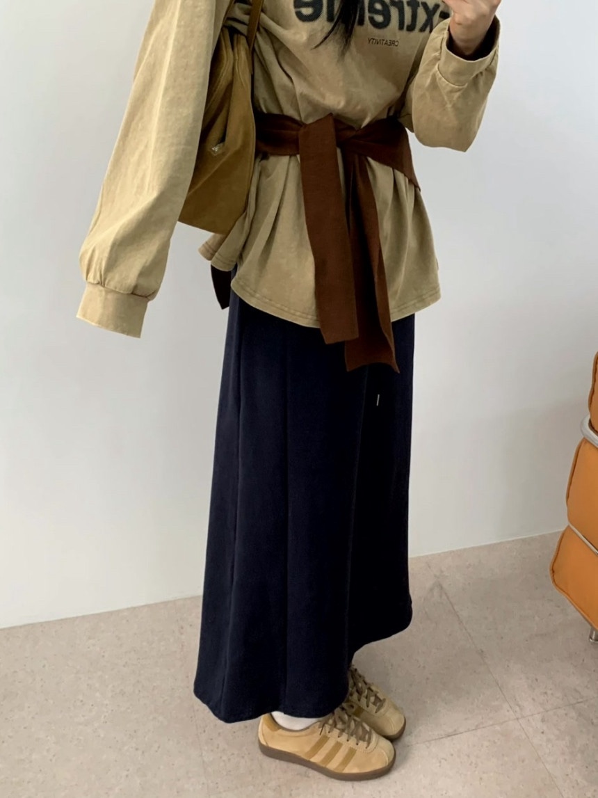 EOMPIT韓國代購㊣女士新款職業真品人氣時尚推薦25秋冬長裙EOMPIT長裙