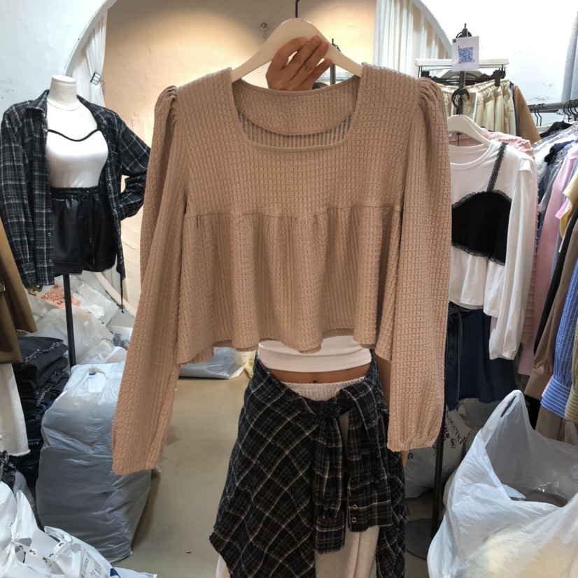 OZ東大門㊣代購女士新品推薦25秋冬休閑職業人氣襯衫蕾絲衫OZ.ounce襯衫/蕾絲衫圖色3