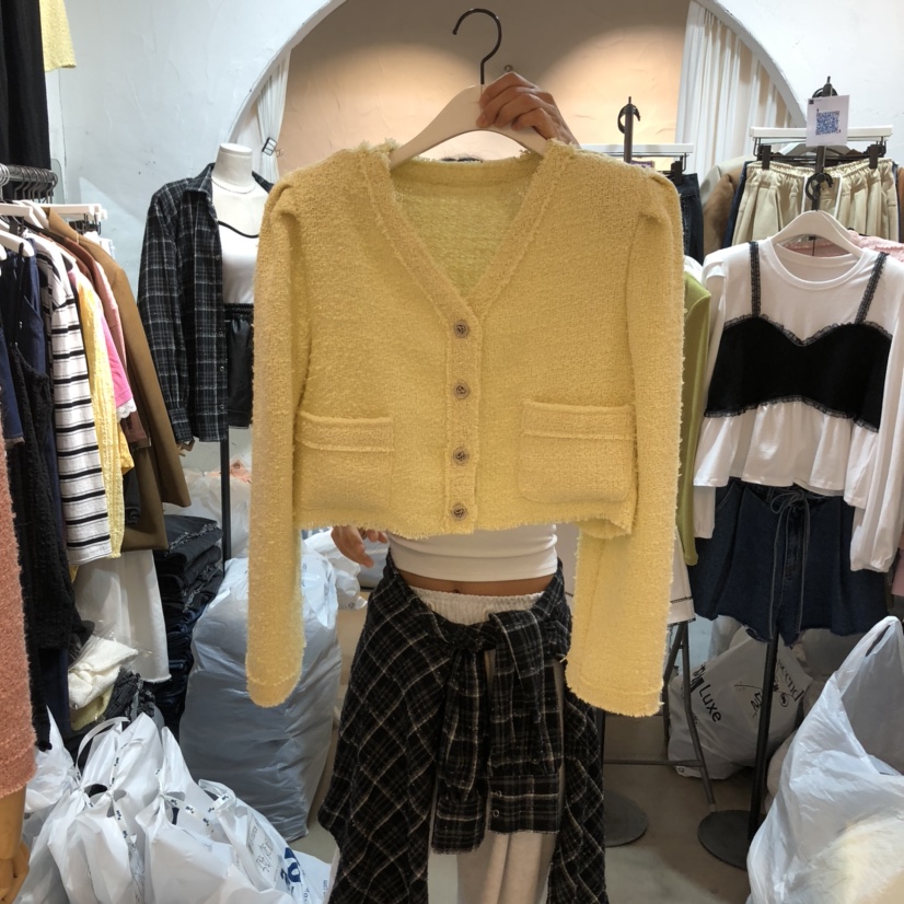 OZ東大門㊣實拍女士新品休閑熱賣人氣25秋冬職業夾克粗花呢OZ.ounce夾克圖色2