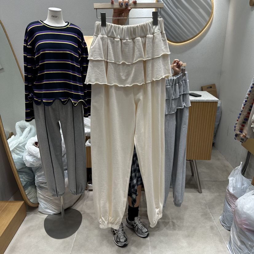 NEAR韓國代購㊣女裝新品熱賣時尚推薦25秋冬休閑真品職業裙褲NEAR裙褲圖色1