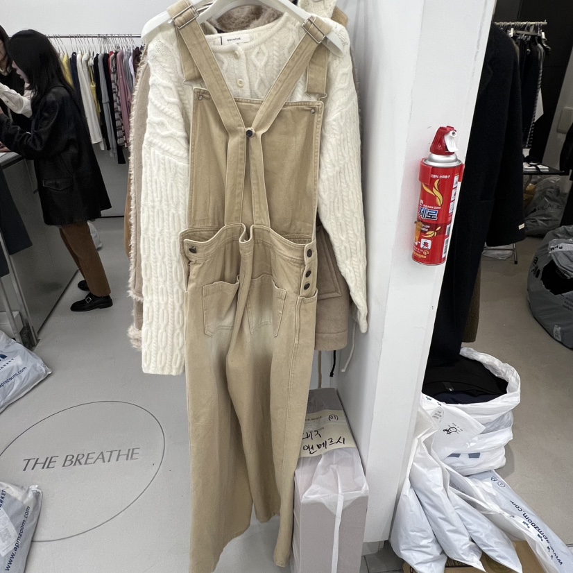 BREATHE東大門㊣實拍女裝新品人氣25秋冬時尚職業推薦背帶褲BREATHE背帶褲