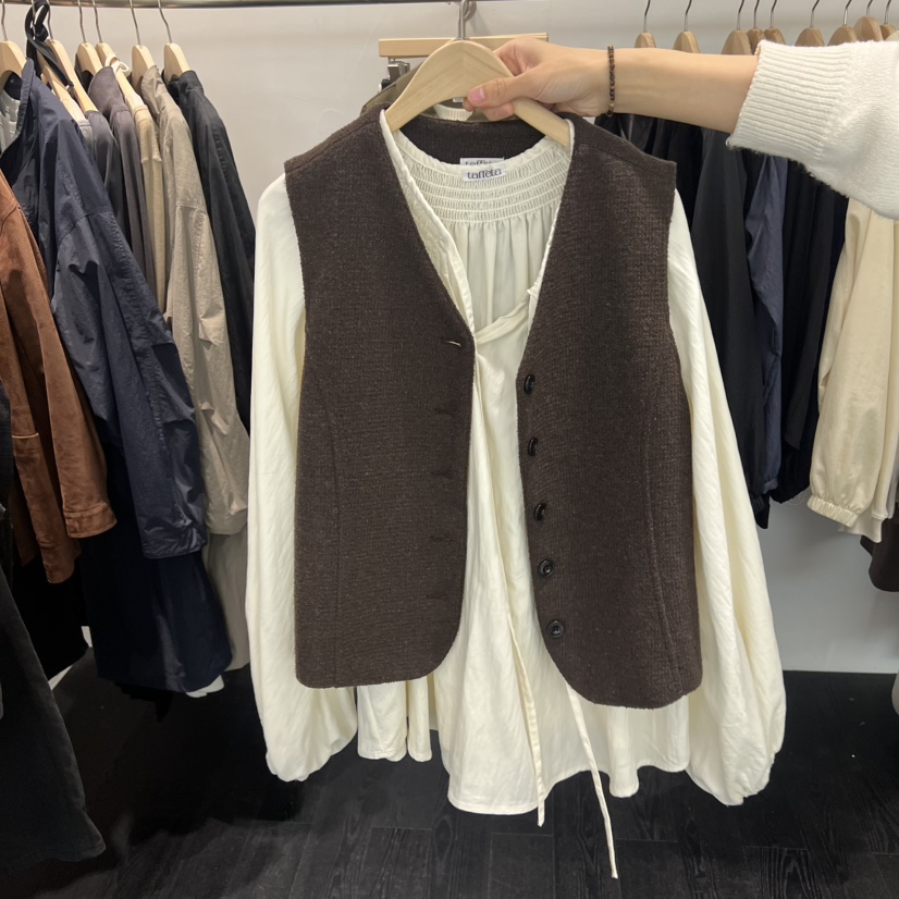 TAFFETA東大門㊣代購女裝新品熱賣真品職業休閑馬甲不含內搭TAFFETA馬甲圖色2