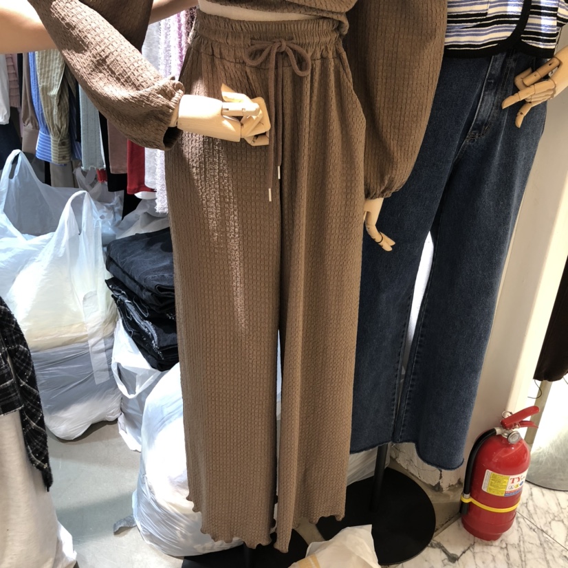 OZ韓國代購㊣女裝新品人氣休閑熱賣時尚推薦真品職業休閑褲OZ.ounce休閑褲圖色1