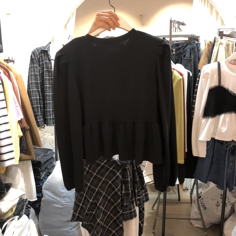 OZ東大門㊣實拍女裝新品休閑熱賣25秋冬職業真品推薦長袖T恤OZ.ounce長袖T恤