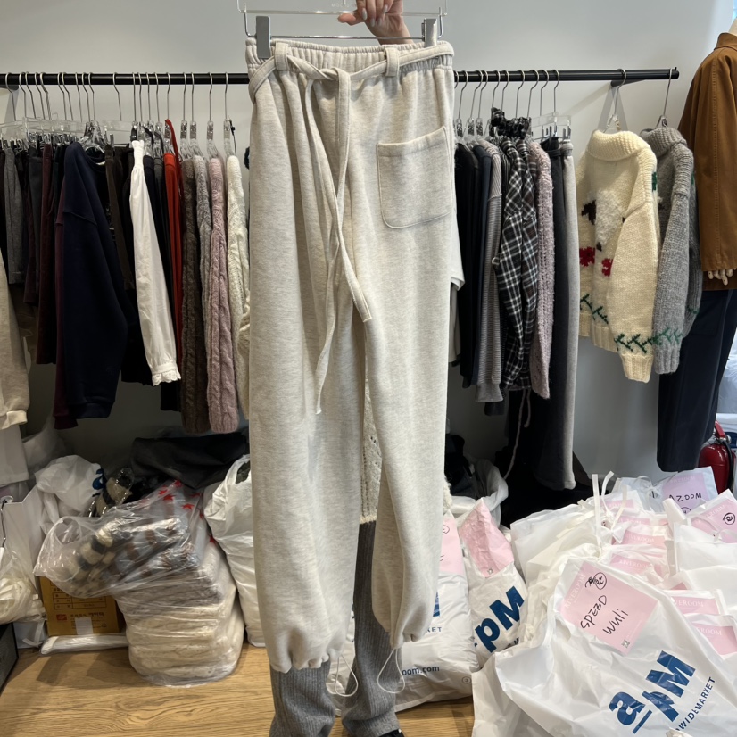 RIVEROOM韓國代購㊣女士新品人氣時尚真品職業休閑褲含腰包RIVEROOM休閑褲