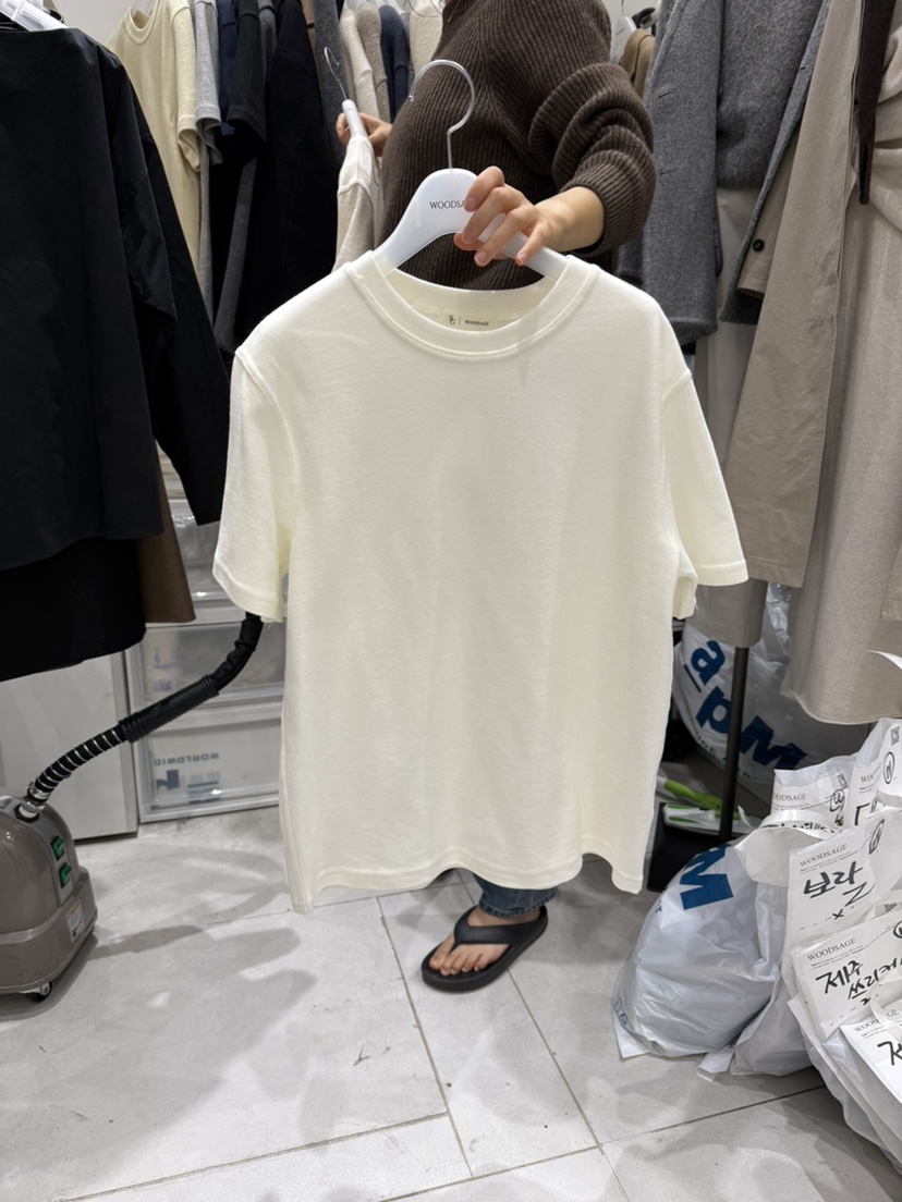 WOOD SAGE東大門㊣實拍女士新品真品25秋冬休閑人氣推薦T恤WOOD SAGET恤圖色1