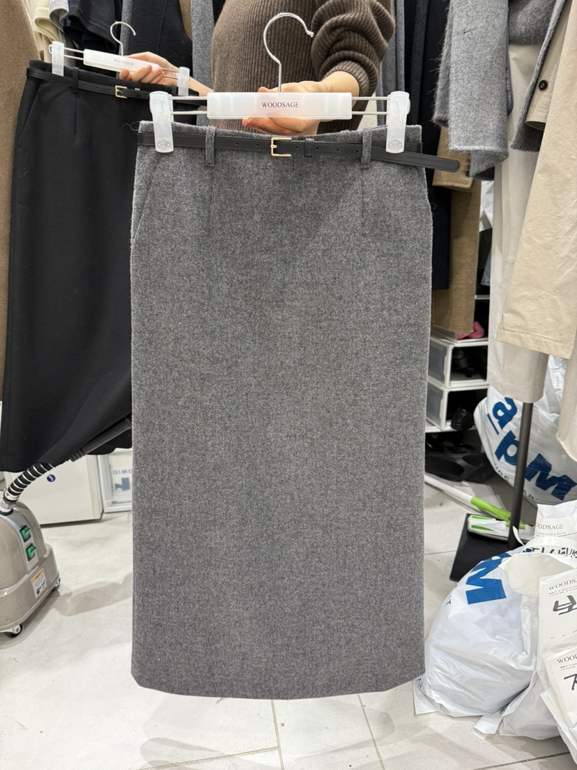 WOOD SAGE韓國代購㊣女裝新品時尚真品推薦人氣長裙含腰帶WOOD SAGE長裙圖色2