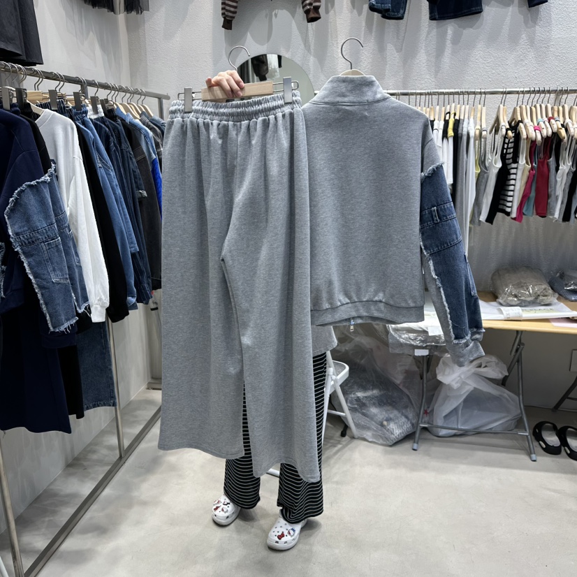 HOT PLACE韓國直郵㊣女裝新品職業時尚休閑套裝兩件套拉鏈HOT PLACE/DREAM GIRIS套裝