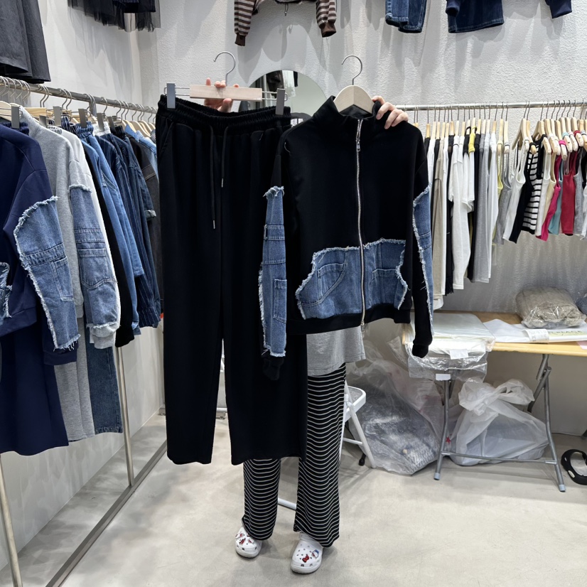 HOT PLACE韓國直郵㊣女裝新品職業時尚休閑套裝兩件套拉鏈HOT PLACE/DREAM GIRIS套裝圖色3