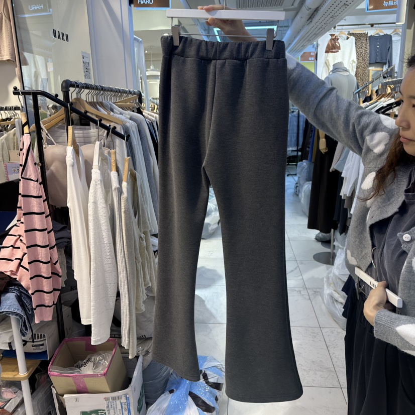 HARU韓國代購㊣女裝新款休閑時尚真品25秋冬職業休閑褲口袋HARU休閑褲