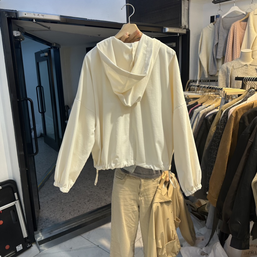 HARU韓國代購㊣女士新品25秋冬人氣真品推薦休閑夾克連帽衫HARU夾克