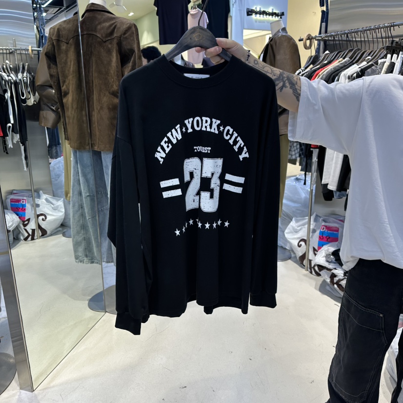 A2/D2韓國代購㊣女裝新款時尚推薦25秋冬真品熱賣休閑長袖T恤A2/D2長袖T恤圖色2