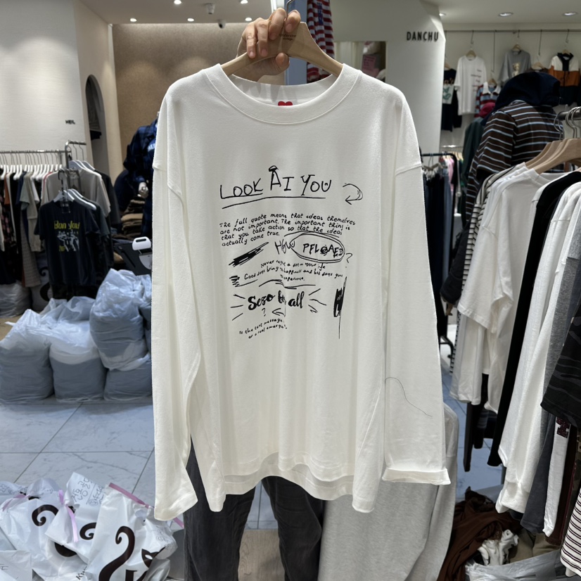 UNDERSTAR_VINTAGE東大門㊣直郵女裝新款休閑職業25秋冬長袖T恤UNDERSTAR_VINTAGE長袖T恤圖色1