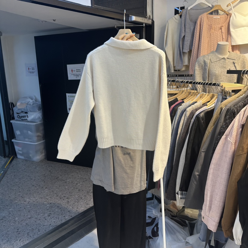 HARU韓國代購㊣女裝新品推薦真品熱賣時尚休閑人氣毛衣開衫HARU毛衣