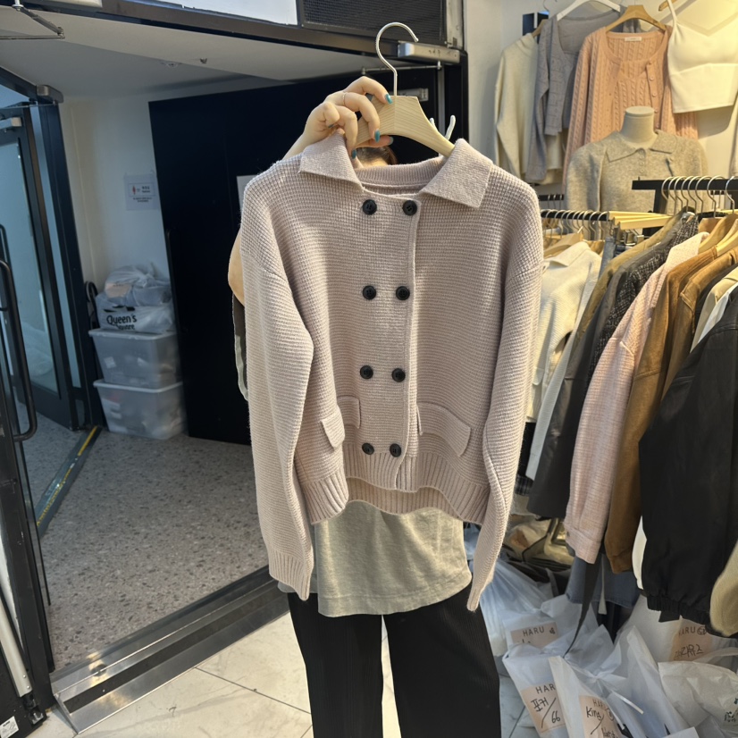 HARU韓國代購㊣女裝新品推薦真品熱賣時尚休閑人氣毛衣開衫HARU毛衣圖色2