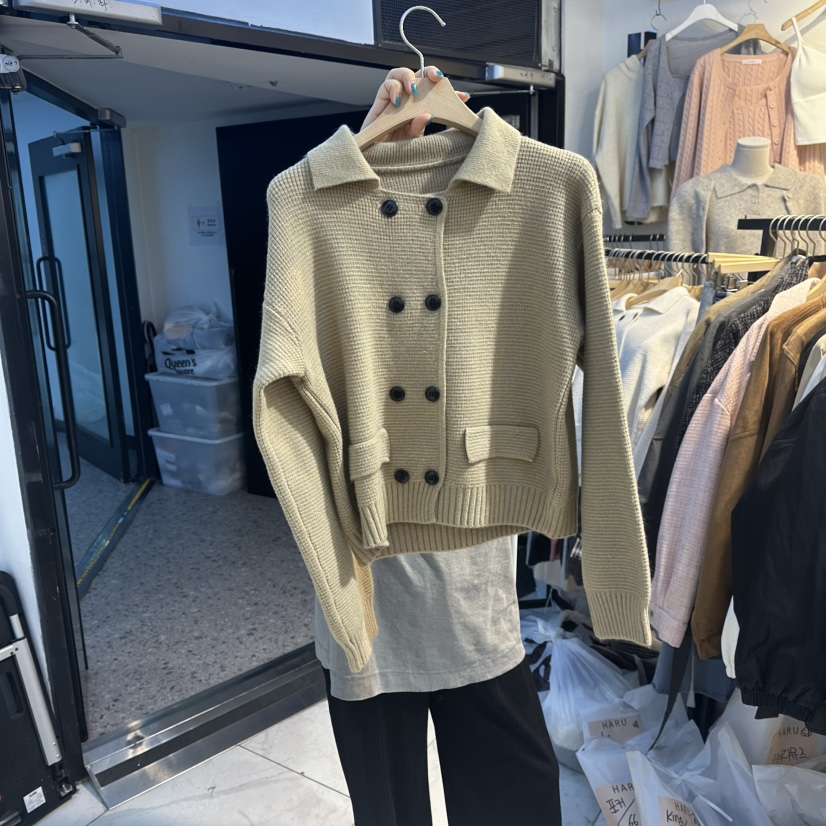 HARU韓國代購㊣女裝新品推薦真品熱賣時尚休閑人氣毛衣開衫HARU毛衣圖色3