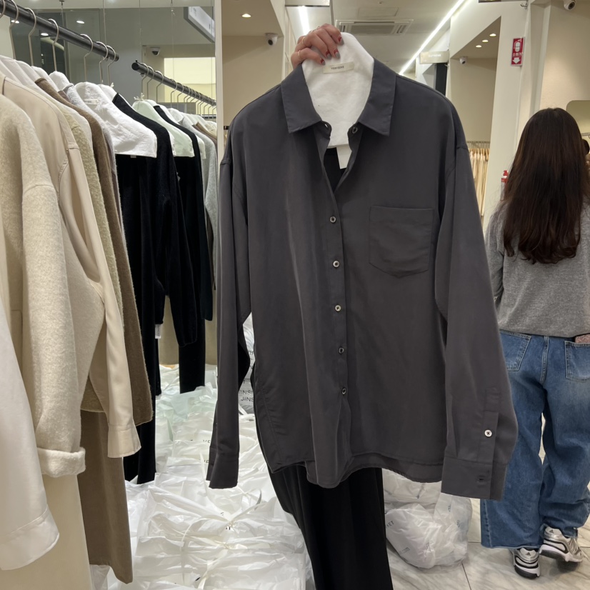 VERVEINE東大門㊣實拍女士新品職業推薦25秋冬休閑襯衫蕾絲衫VERVEINE襯衫/蕾絲衫圖色4