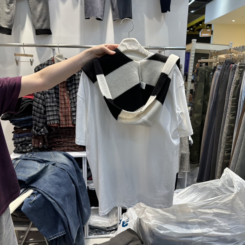 WASHBLUE東大門㊣代購女士新品推薦圍巾披肩不含內搭羊毛兜帽圍巾WASHBLUE圍巾/披肩