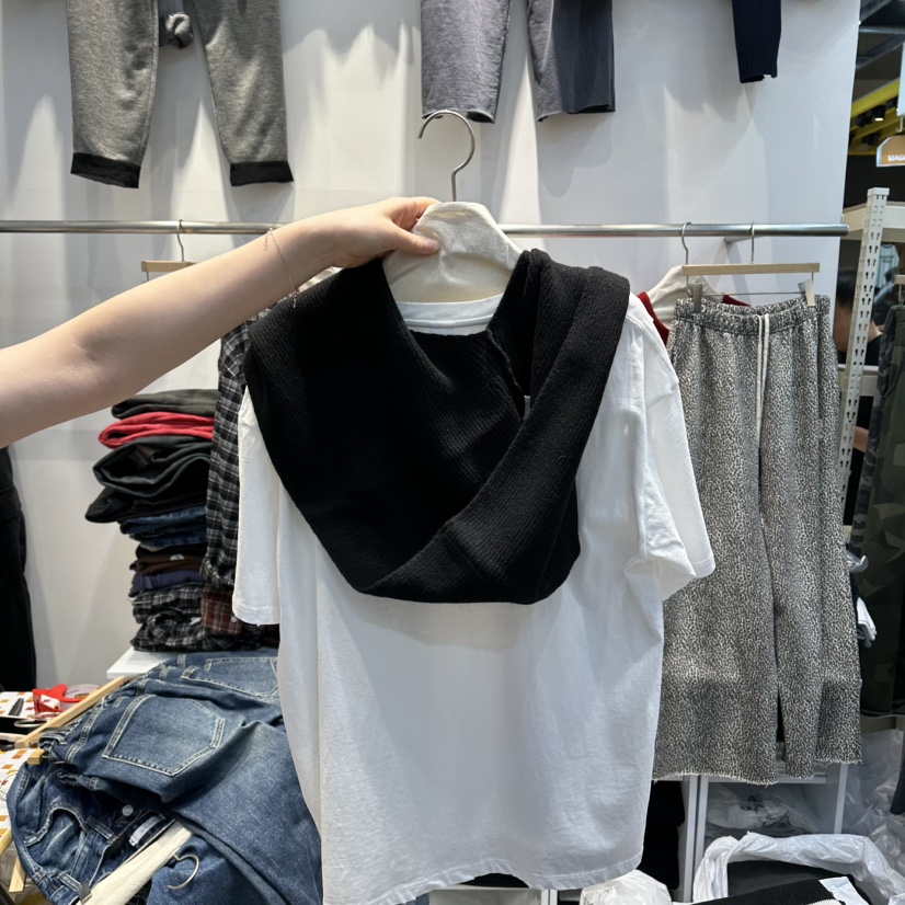 WASHBLUE東大門㊣代購女士新品推薦圍巾披肩不含內搭羊毛兜帽圍巾WASHBLUE圍巾/披肩