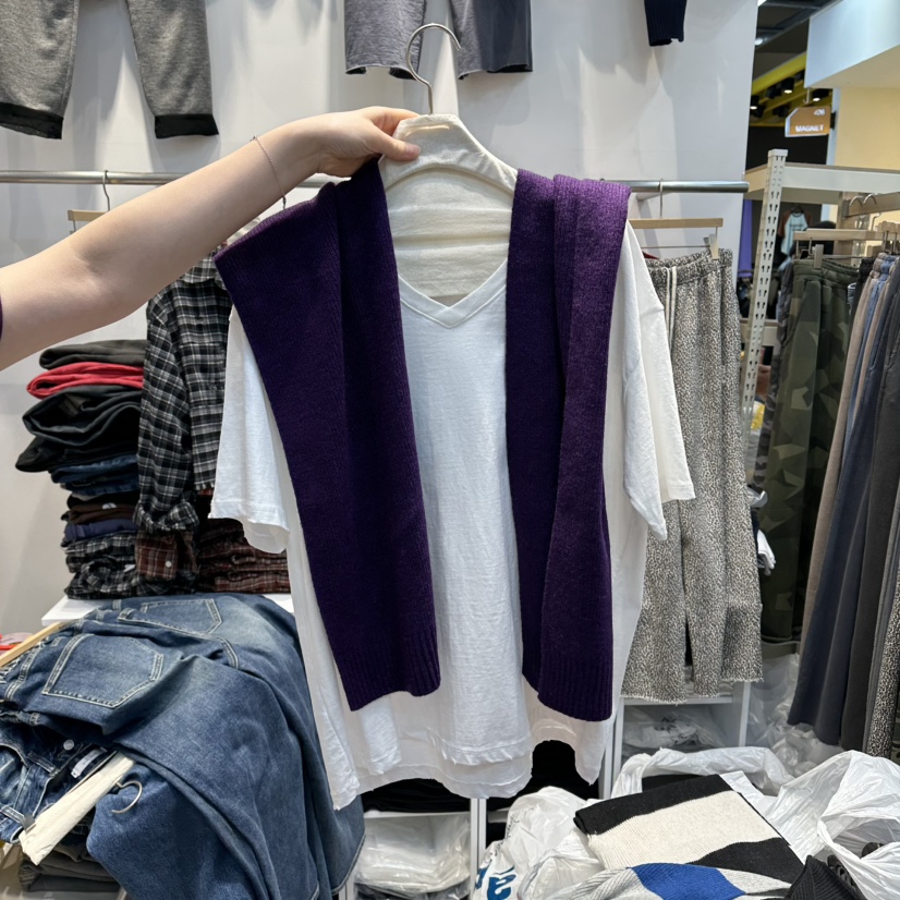 WASHBLUE東大門㊣代購女士新品推薦圍巾披肩不含內搭羊毛兜帽圍巾WASHBLUE圍巾/披肩圖色5