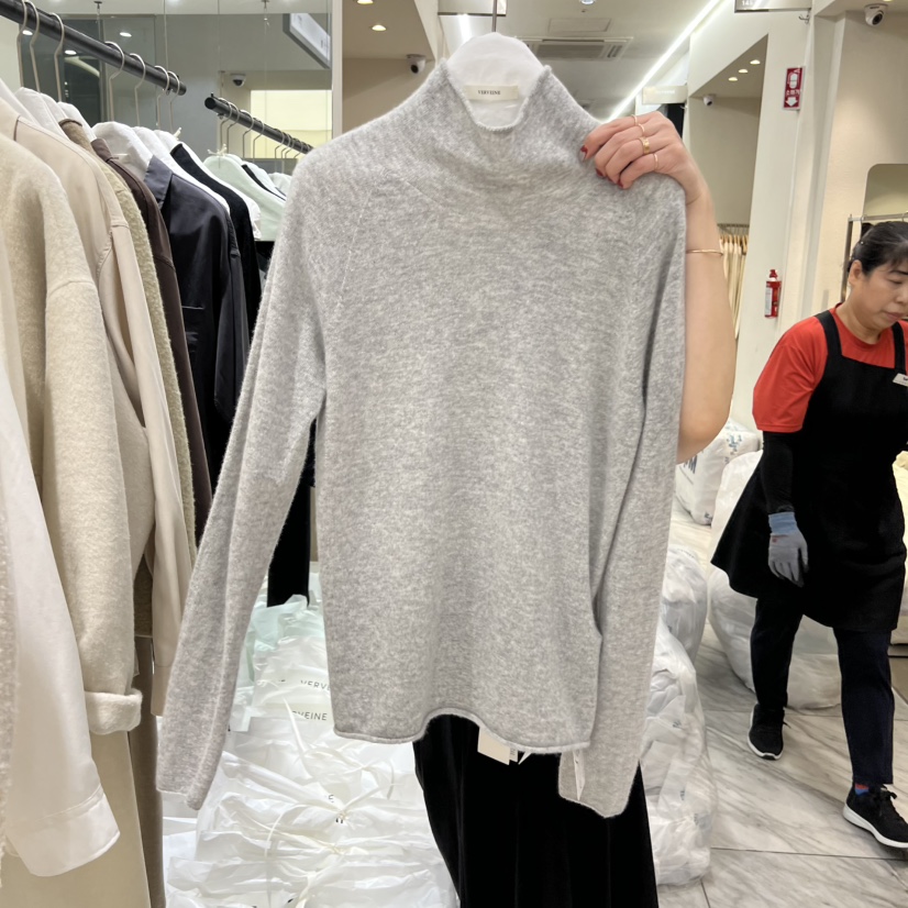 VERVEINE東大門㊣實拍女士新品休閑真品人氣25秋冬時尚針織衫VERVEINE針織衫圖色2
