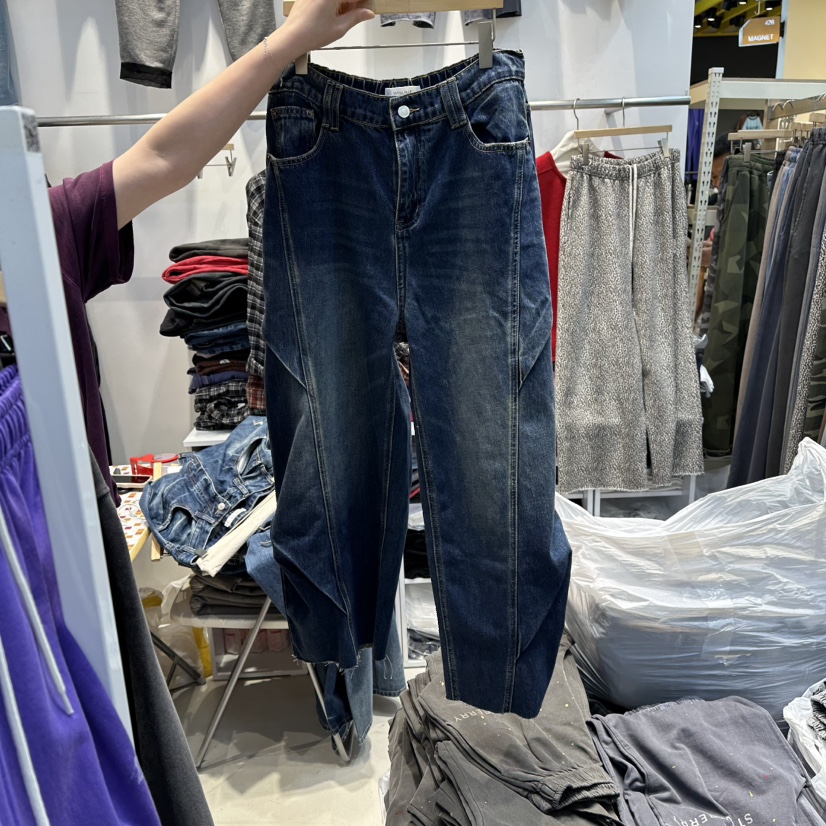 WASHBLUE東大門㊣實拍女裝新品熱賣推薦職業休閑人氣牛仔褲WASHBLUE牛仔褲