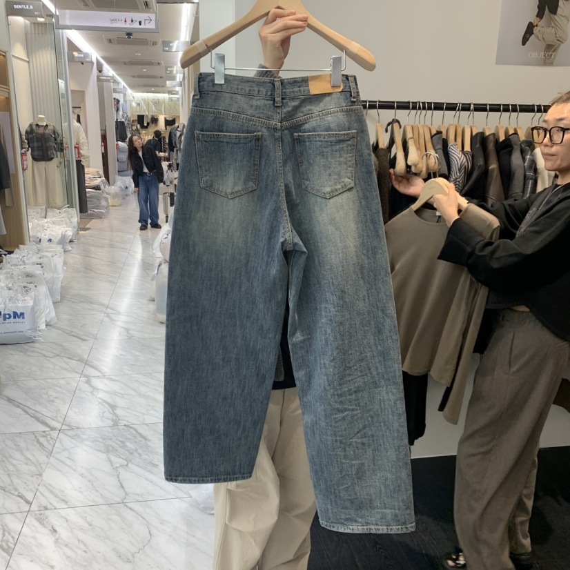 OBJECT東大門㊣代購女士新品推薦熱賣職業人氣時尚牛仔褲復古OBJECT牛仔褲