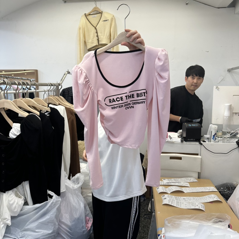 空東大門㊣直郵女裝新款時尚真品25秋冬熱賣推薦休閑長袖T恤空長袖T恤圖色2