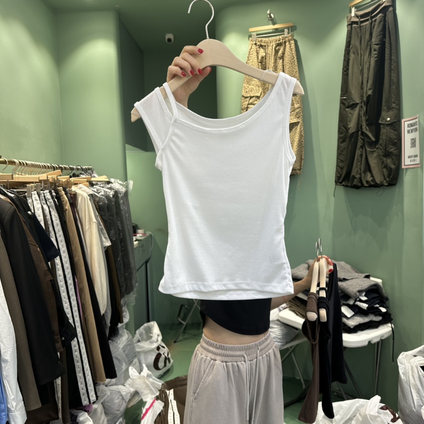 ROMANTIC NEWYORK東大門㊣代購女士新品推薦休閑25秋冬吊帶背心ROMANTIC NEWYORK吊帶/背心