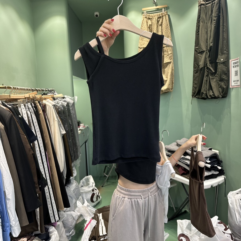 ROMANTIC NEWYORK東大門㊣代購女士新品推薦休閑25秋冬吊帶背心ROMANTIC NEWYORK吊帶/背心圖色3