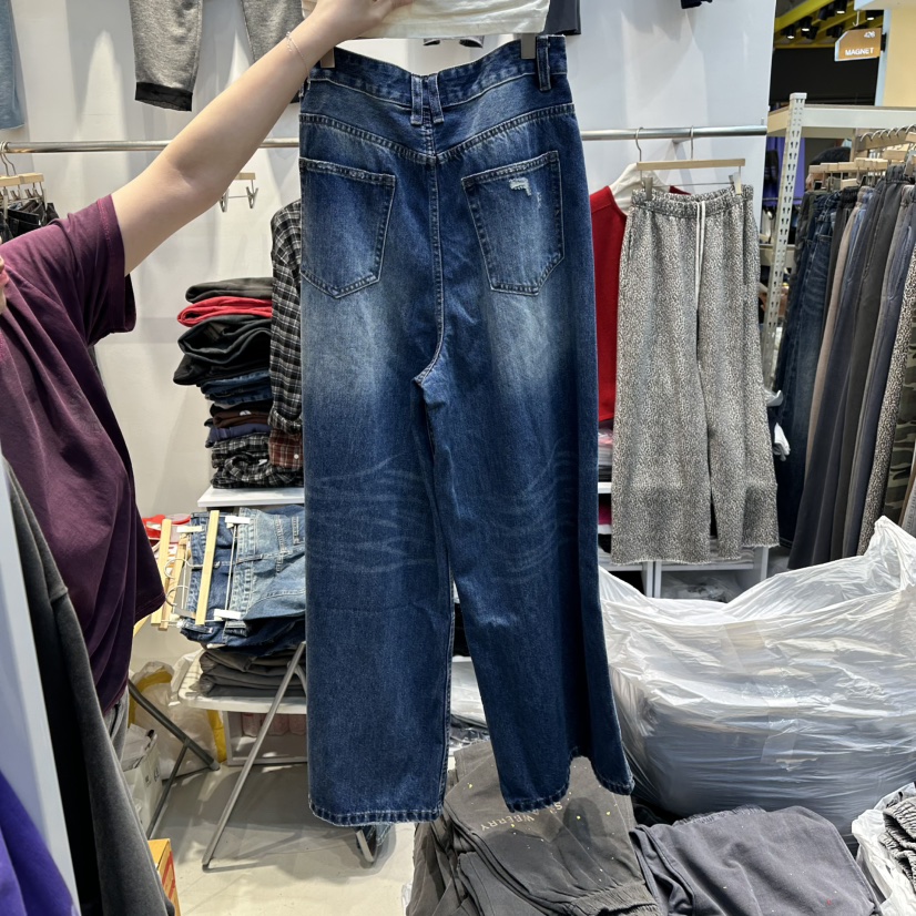 WASHBLUE東大門㊣代購女士新款時尚25秋冬人氣職業推薦牛仔褲WASHBLUE牛仔褲
