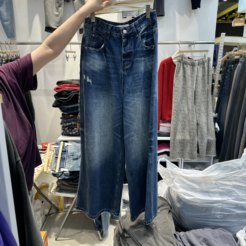 WASHBLUE東大門㊣代購女士新款時尚25秋冬人氣職業推薦牛仔褲WASHBLUE牛仔褲圖色1