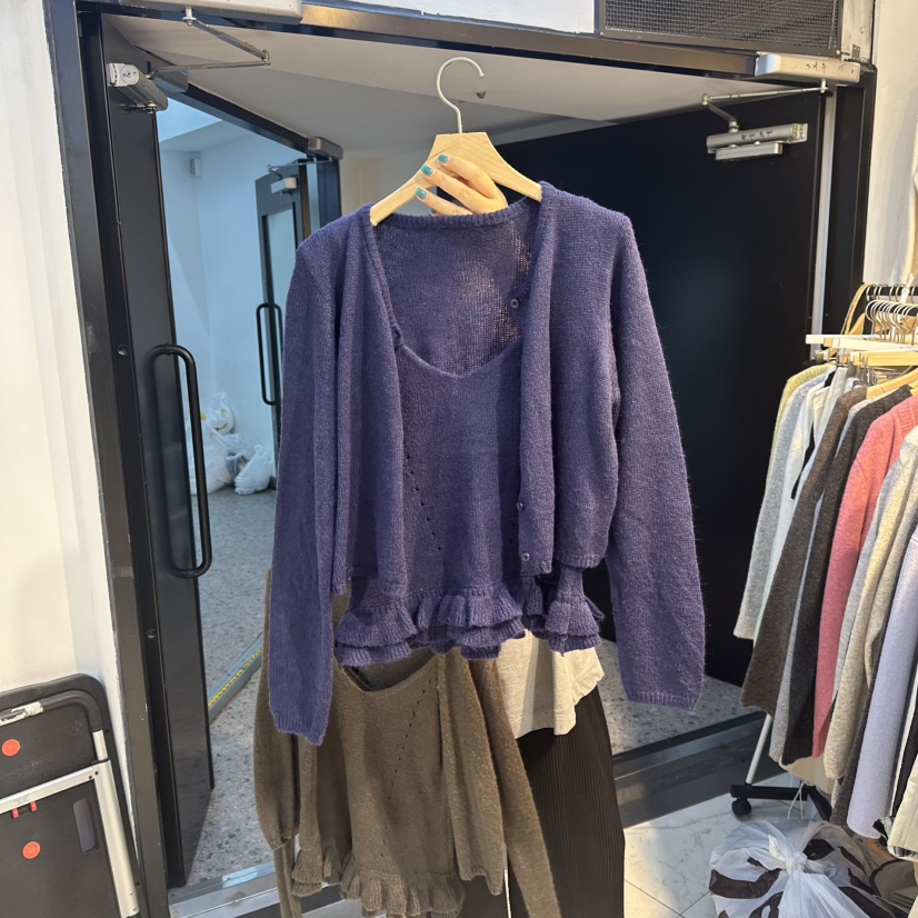 HARU東大門㊣實拍女裝新品熱賣職業休閑25秋冬套裝花朵套裝HARU套裝圖色3