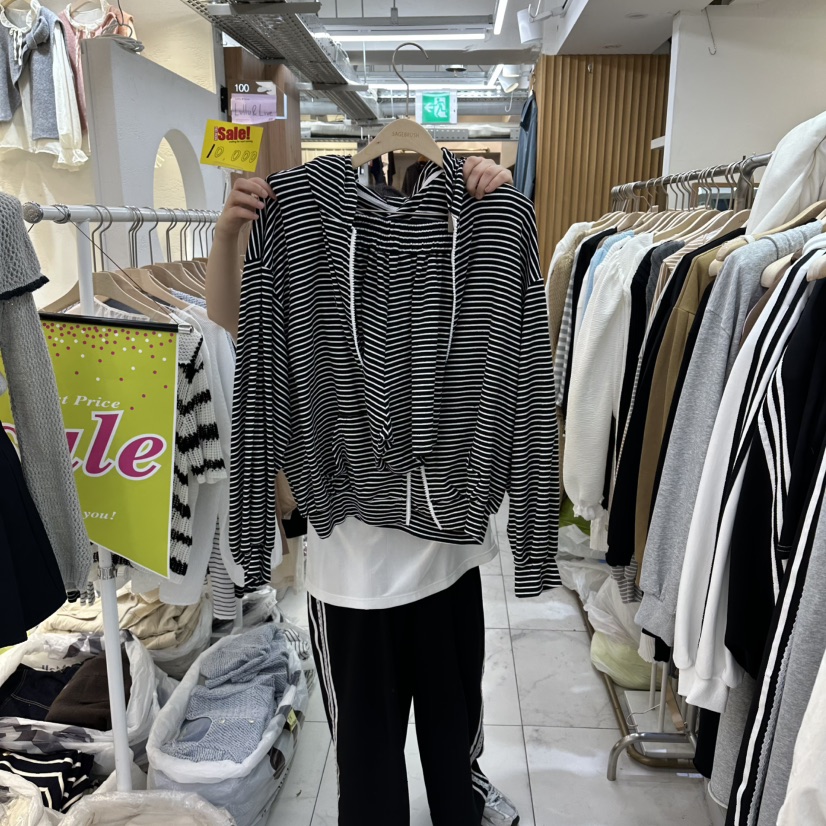 空韓國代購㊣女士新款職業熱賣時尚休閑推薦真品套裝套裝條紋空套裝圖色3