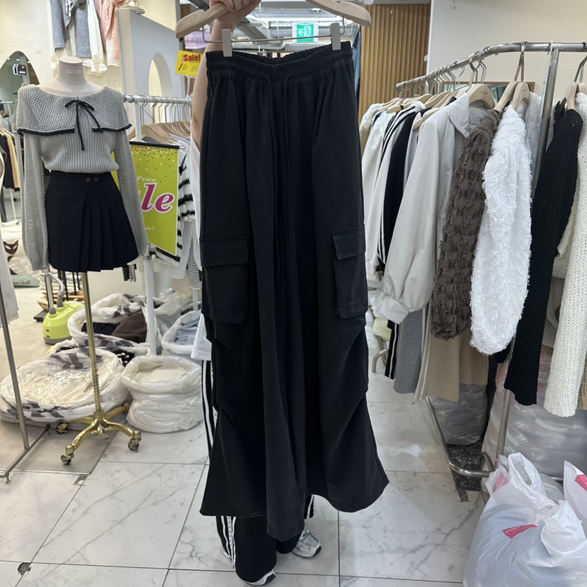 空東大門㊣代購女裝新款熱賣時尚休閑25秋冬推薦休閑褲工裝褲空休閑褲圖色3