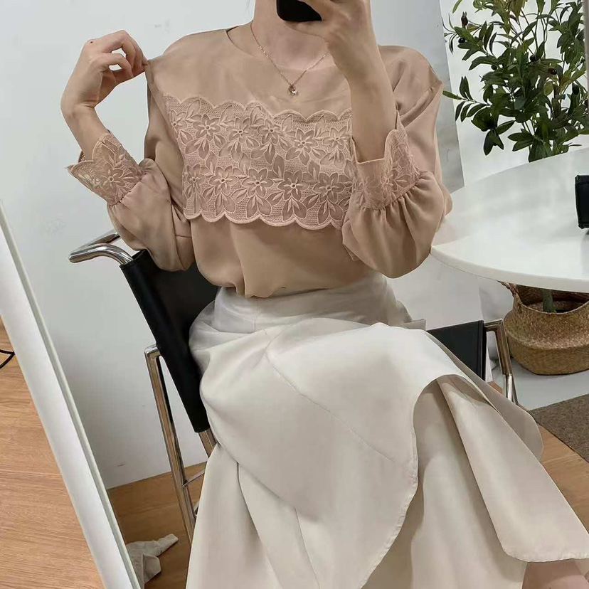 BLUE RIBBON東大門㊣代購女裝新品熱賣休閑人氣襯衫蕾絲衫BLUE RIBBON襯衫/蕾絲衫