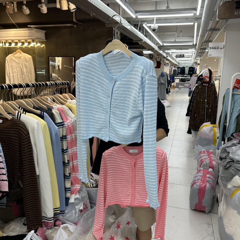 空東大門㊣實拍女裝新品休閑熱賣時尚人氣套裝含吊帶套裝條紋空套裝圖色2
