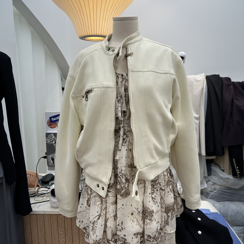 DELIGHT-Q韓國代購㊣女士新品真品熱賣休閑人氣夾克絨面革DELIGHT-Q夾克圖色1