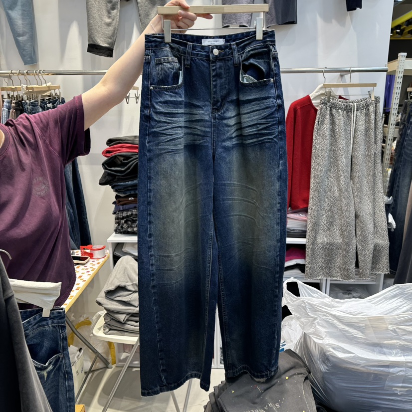 WASHBLUE東大門㊣代購女裝新款推薦25秋冬休閑時尚熱賣牛仔褲WASHBLUE牛仔褲圖色1